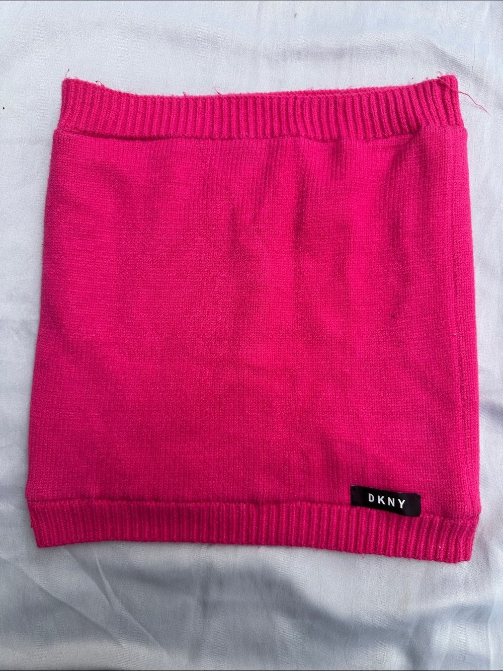 DKNY Hot Pink Knit Mini Skirt